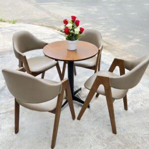 Bàn ghế gỗ cafe chữ A đẹp