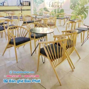 Bàn ghế cafe 12 nan