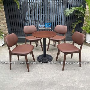Bàn ghế cafe gỗ PLC BGGBP006