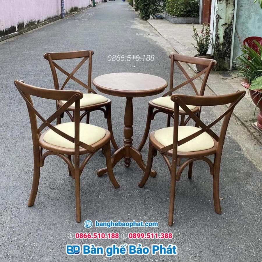 Ghế gỗ Bistro GGBISTRO cao cấp giá rẻ 17 Bàn ghế cafe gỗ bistro