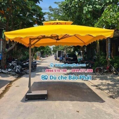 Dù che nắng lệch tâm vuông 3m tại Phú Quốc giá rẻ