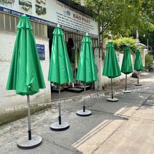 Dù tròn chính tâm 3m DCTBP004 9 Dù chính tâm 3m màu xanh lá DCTBP004