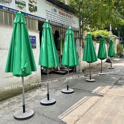 Dù chính tâm 3m màu xanh lá DCTBP004