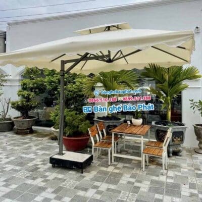 Đặc điểm của dù lệch tâm vuông ngoài trời BP005