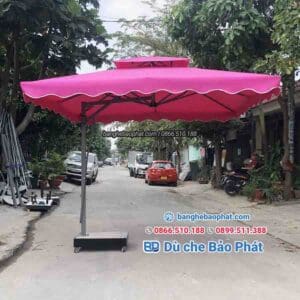 Dù lệch tâm vuông sân vườn BP009 20 Dù lệch tâm vuông sân vườn BP009 sở hữu hệ thống đòn bẩy hiện đại
