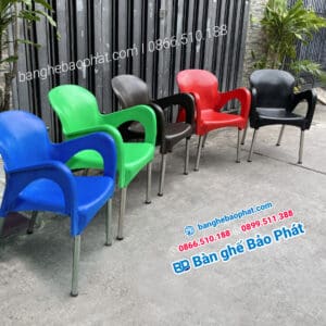 ghế nữ hoàng cafe ghế nhựa chân inox giá rẻ