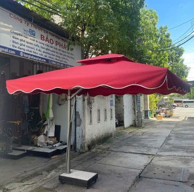 Giới thiệu về dù lệch tâm vuông 3m x 3m.