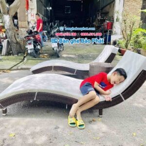 giường phơi nắng mây nhựa
