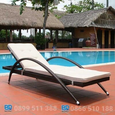 giường tắm nắng nhựa giả mây bảo phát
