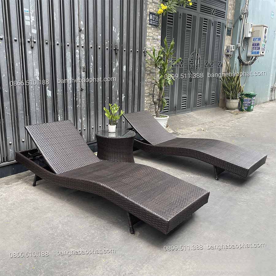 Giường tắm nắng mây nhựa Bảo Phát GTNMNBP002 22 Giường tắm nắng nhựa giả mây