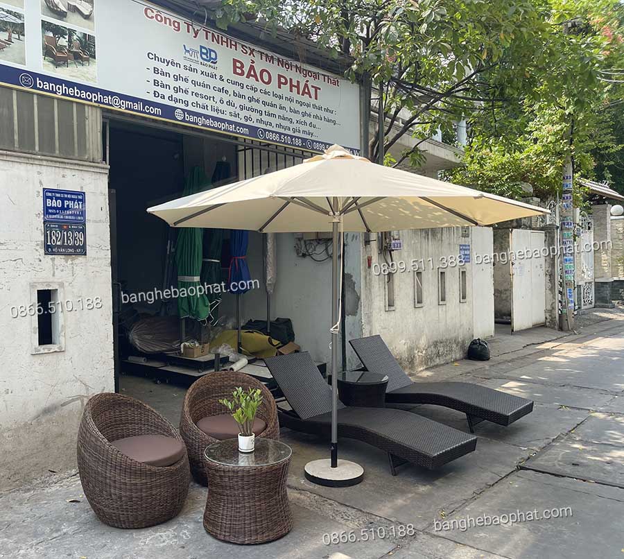 Giường tắm nắng mây nhựa Bảo Phát GTNMNBP002 27 Giường tắm nắng nhựa giả mây giá rẻ chất lượng tại Bảo Phát