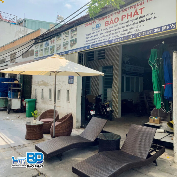 Giường tắm nắng mây nhựa Bảo Phát GTNMNBP002 26 Địa chỉ bán giường tắm nắng nhựa giả mây