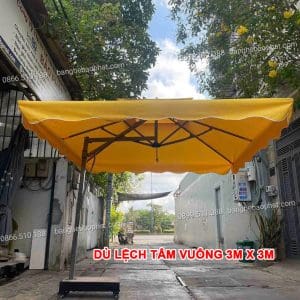 Ô Dù lệch tâm vuông 3m x 3m.