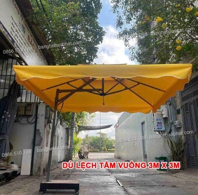 Ô Dù lệch tâm vuông 3m x 3m.