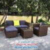 Sofa mây nhựa ngoài trời SFMNBP001