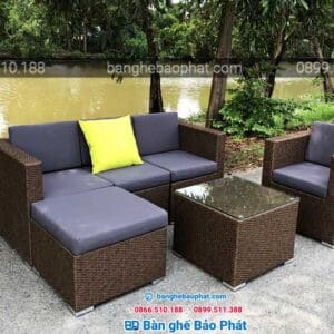 Sofa mây nhựa ngoài trời Bảo Phát SFMNBP001 7 sofa may nhua ngoai troi 2