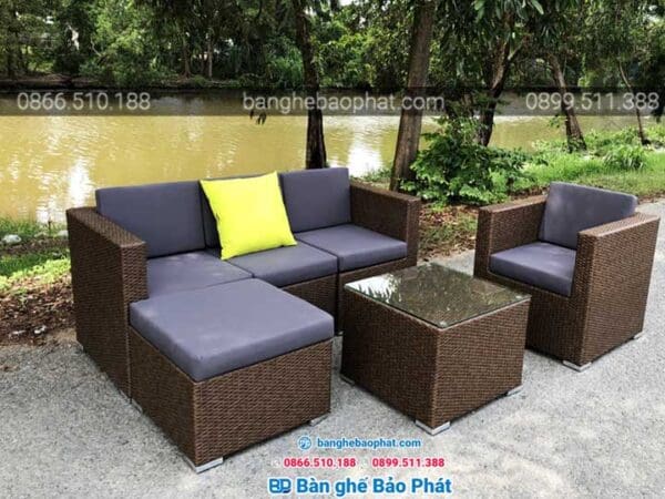 Sofa mây nhựa ngoài trời Bảo Phát SFMNBP001 10 sofa may nhua ngoai troi 2