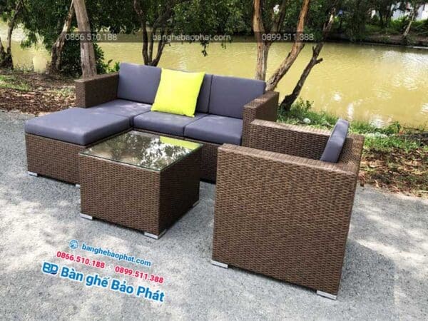 Sofa mây nhựa ngoài trời Bảo Phát SFMNBP001 11 sofa may nhua ngoai troi 3