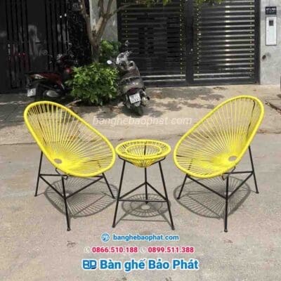 Đặc điểm của bộ bàn ghế ban công BGBCBP004