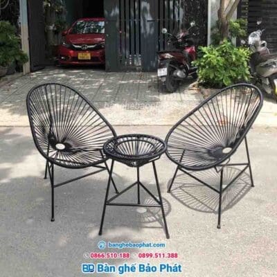 Bộ bàn ghế ban công BGBCBP004