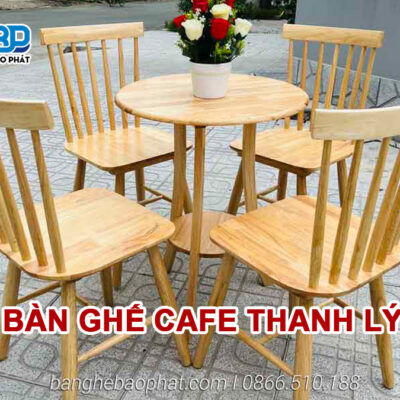 Bàn ghế cafe thanh lý