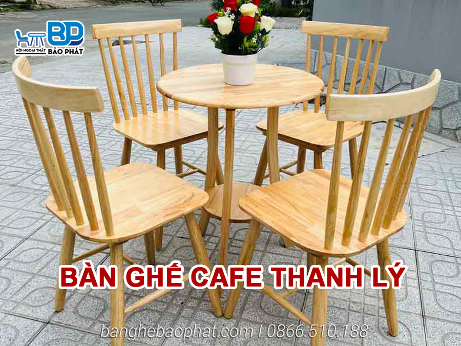 Bàn ghế cafe thanh lý