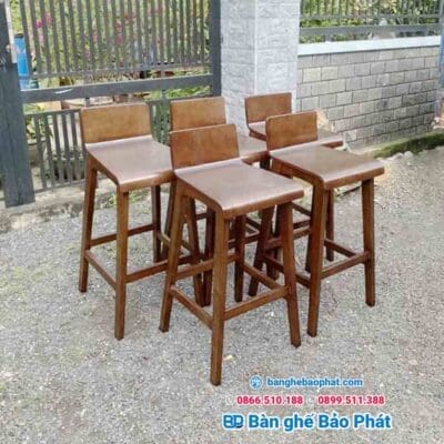 ghế bar gỗ tự nhiên