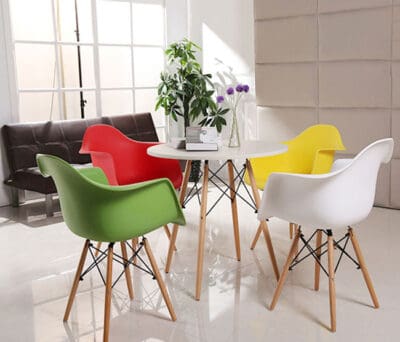 Bộ bàn ghế quán trà sữa Eames daw