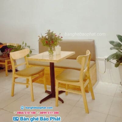 Bàn Ghế gỗ trà sữa Bảo Phát BP003