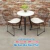Bộ bàn ghế khách sạn sắt nệm BGKSBP006 5 Bàn ghế khách sạn bgksbp006