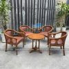 bàn ghế khách sạn gỗ nệm BGKSBP001