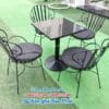 bàn ghế sắt hoa văn bảo phát 009