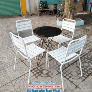 Bàn ghế sắt cafe BGSBP003