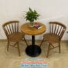 Bộ bàn ghế quán trà sữa bằng gỗ BGTSBP007 4 Bộ bàn ghế quán trà sữa bằng gỗ BGTSBP007