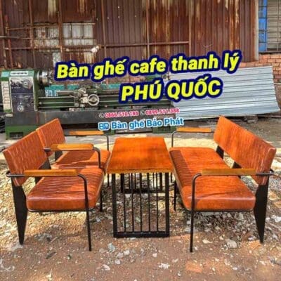 Bàn ghế cafe thanh lý Phú Quốc