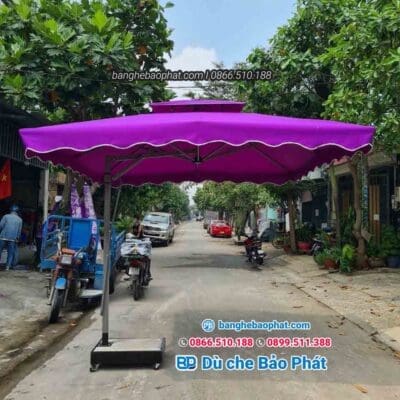 Dù che nắng ngoài trời lệch tâm vuông Bảo Phát DCNBP001 - Ảnh 2