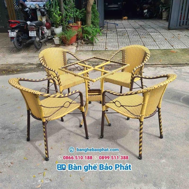 Mua bán bàn ghế cafe thanh lý Cà Mau giá rẻ uy tín 100%. 26 Bàn ghế nhựa giả mây thanh lý tại Cà Mau đẹp giá rẻ