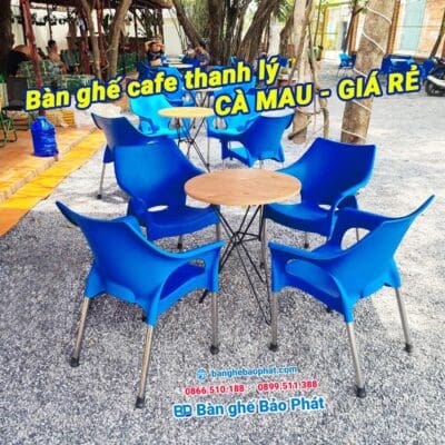 Bàn ghế cafe thanh lý Cà Mau giá rẻ
