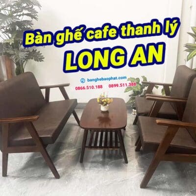 Bàn ghế cafe thanh lý Long An