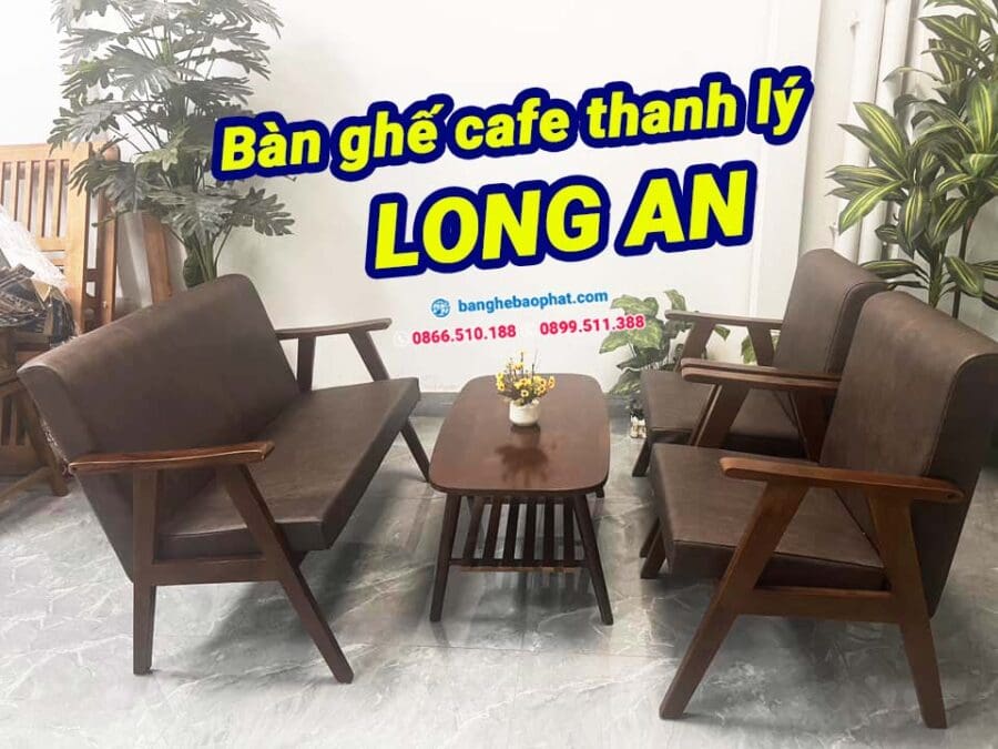 Bàn ghế cafe thanh lý Long An