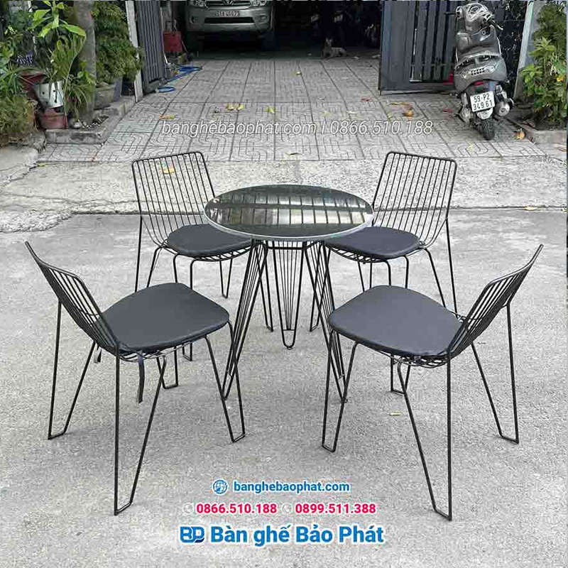 Mua bán bàn ghế cafe thanh lý Cà Mau giá rẻ uy tín 100%. 24 Bàn ghế sắt cafe thanh lý tại Cà Mau giá rẻ