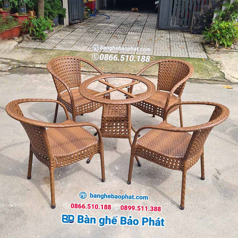 Mua bán bàn ghế cafe thanh lý Cà Mau giá rẻ uy tín 100%. 18 Ghế cafe mây nhựa thanh lý tại Cà Mau