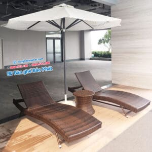 Ghế hồ bơi nhựa giả mây GHBBP002 21 ghe ho boi nhua gia may GHBBP002 2