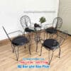 Bộ bàn ghế cafe sắt nghệ thuật sơn tĩnh điện BGSNTBP001 17 bàn ghế cafe sắt nghệ thuật