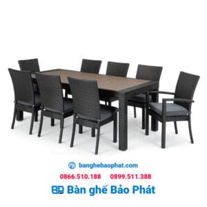 Bộ bàn ghế ăn ngoài trời nhựa giả mây BGNGMNTBP001 12 bo ban ghe an ngoai troi nhua gia may bgngmntbp001 4