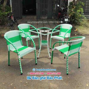 Bàn ghế nhật lớn BGCFNGMBP001 17 Bàn ghế nhật lớn mây nhựa rất bền bỉ