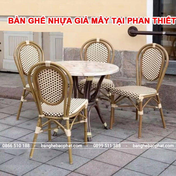 Bàn ghế nhựa giả mây tại Phan Thiết