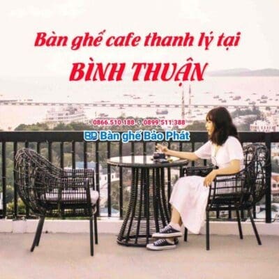 Bàn ghế cafe thanh lý Bình Thuận