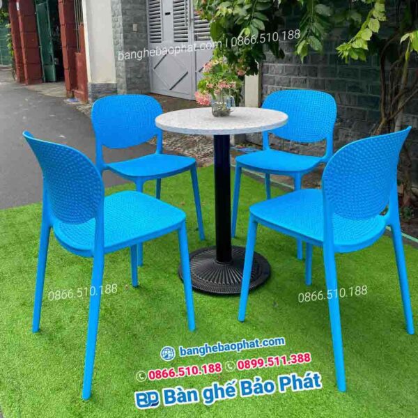 Bàn ghế nhựa cafe sân vườn thanh lý
