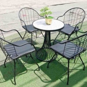 Bàn ghế sắt cafe Bảo Phát BGSBP010 11 ban ghe cafe ngoai troi sat nem bp010